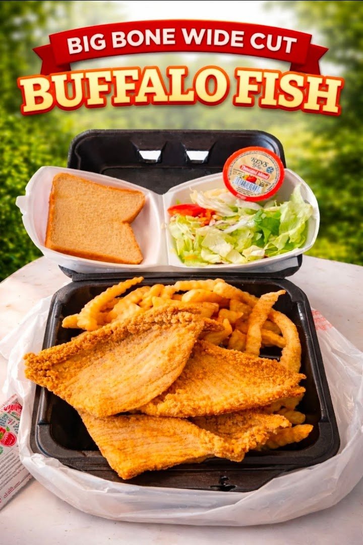 Takeout containers beside a casual snack bar.